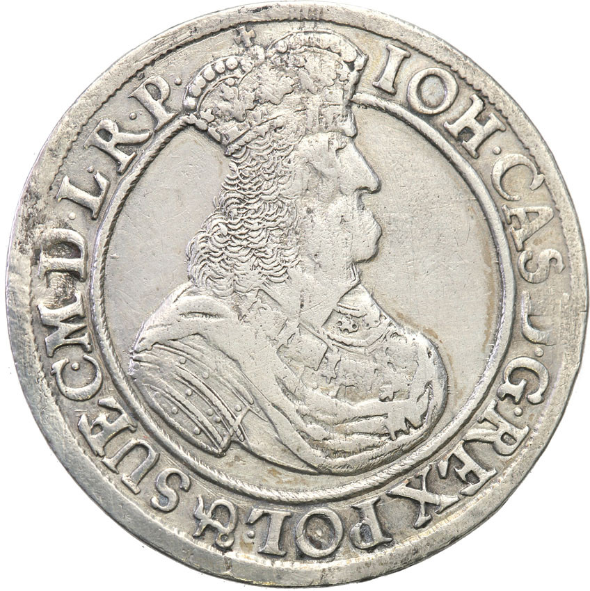 Jan II Kazimierz. Ort (18 groszy) 1662 DL, Gdańsk